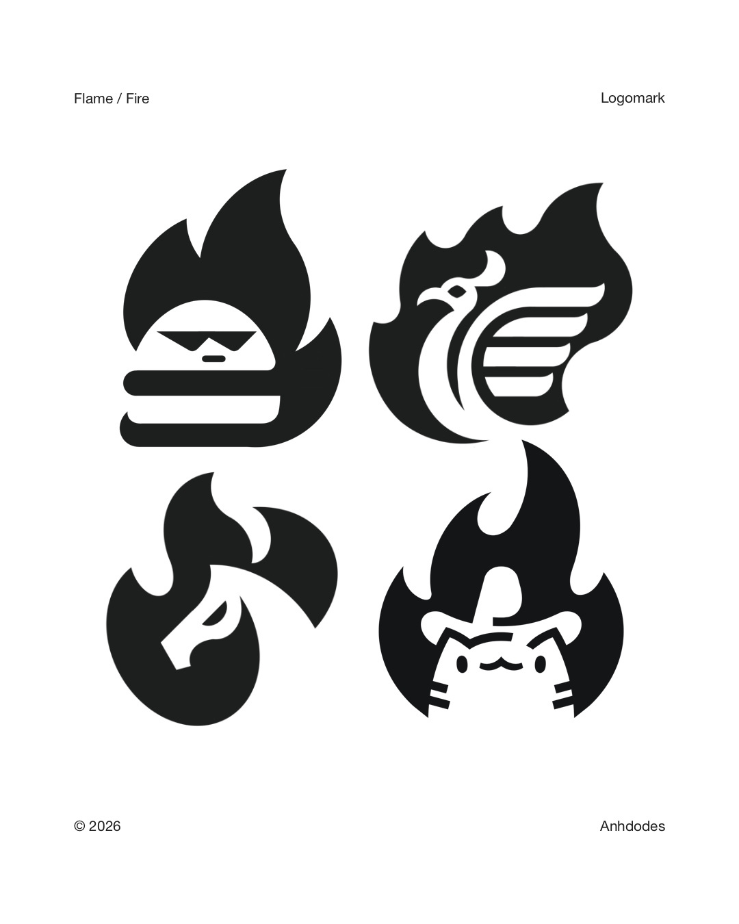 Some Fire Flame Logomark Designs
By Anh Do — Logo Designer