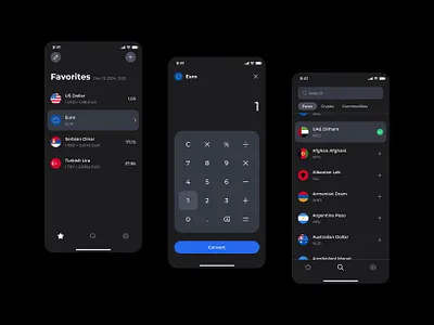 Dark mode currency conversion workspace animation branding design graphic design illustration logo ui ux web
