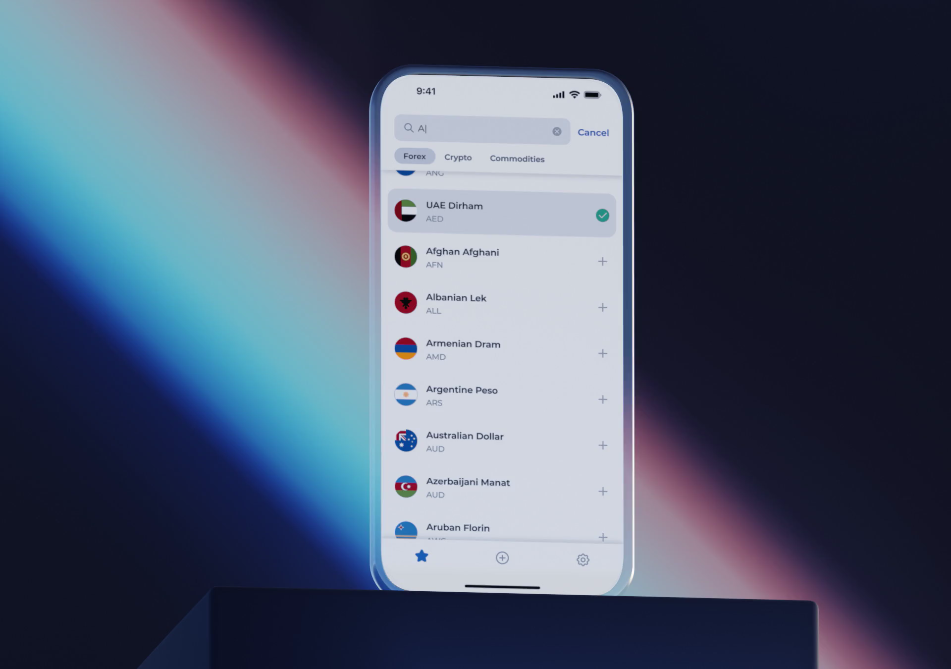 Currency app UI