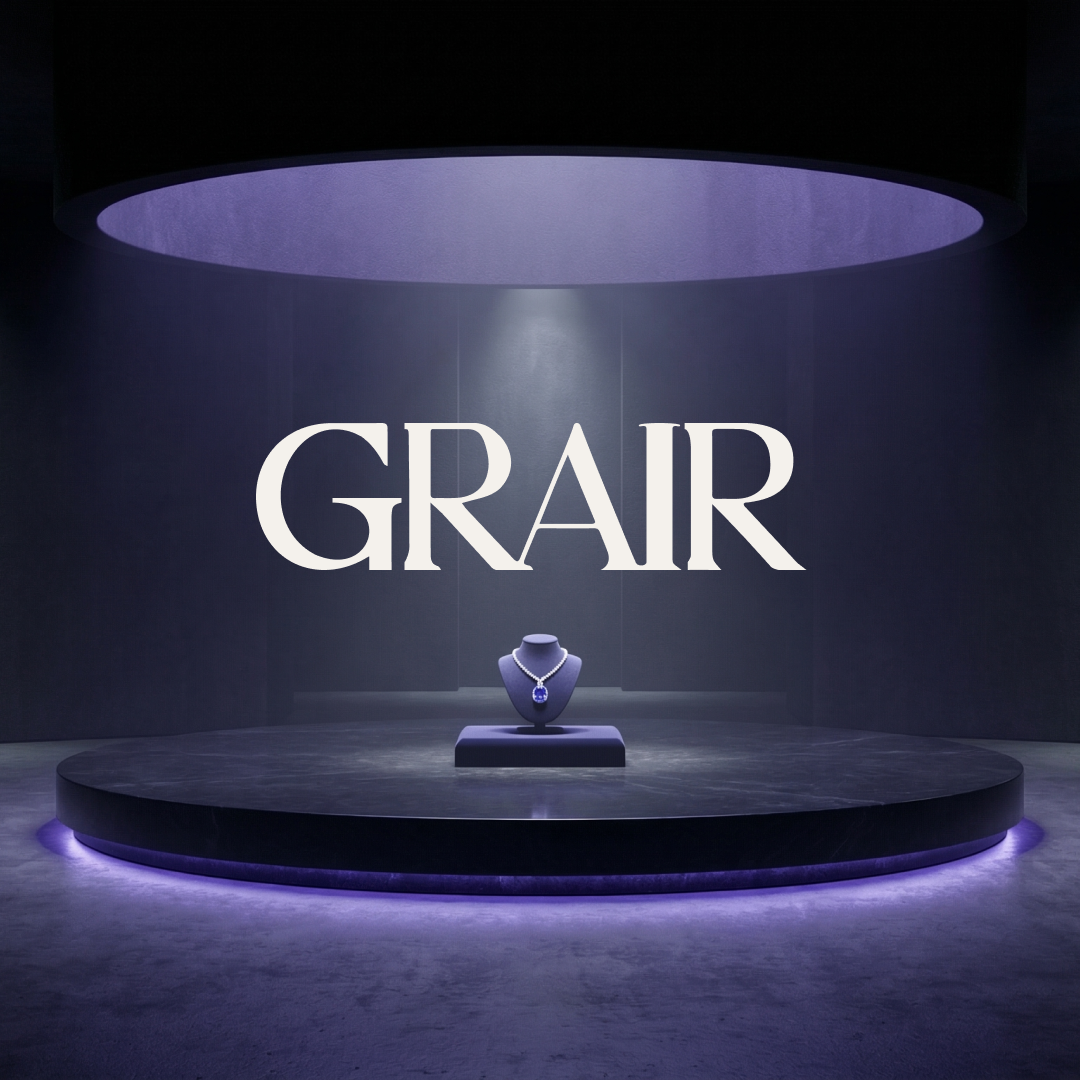 GRAIR 3d branding creativedirection digitalluxury futureofluxury grair graphic design logo luxuryjewelry luxurymarketing motion graphics ui