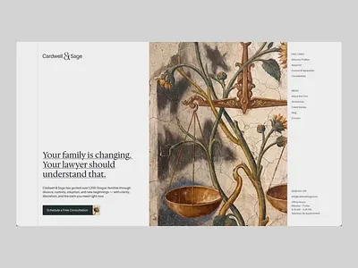 Website for family attorneys branding graphic design landing page logotype motion graphics ui user interface web design website