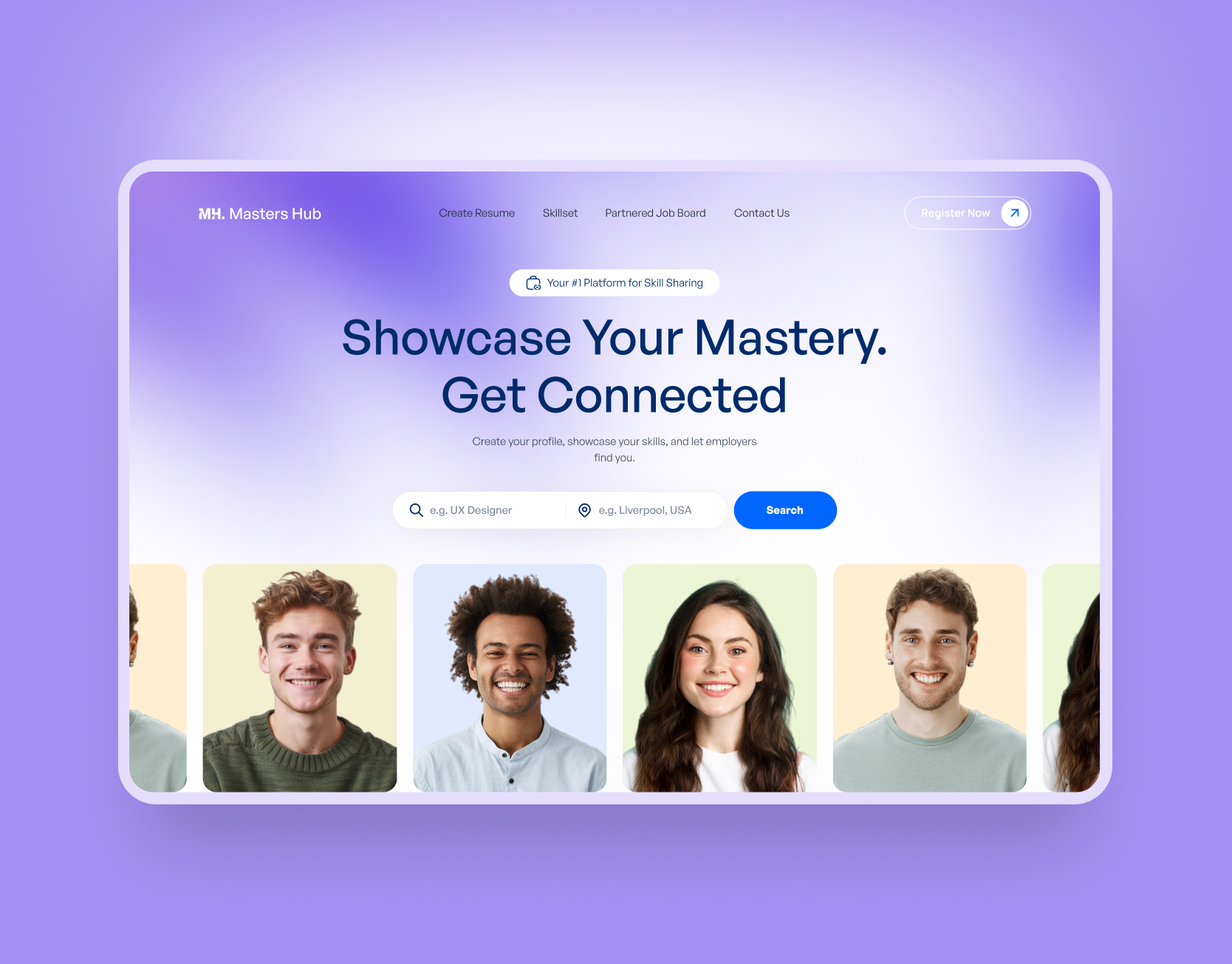 MasterHub — Online Learning Platform Websi 3d animation branding graphic design logo motion graphics ui