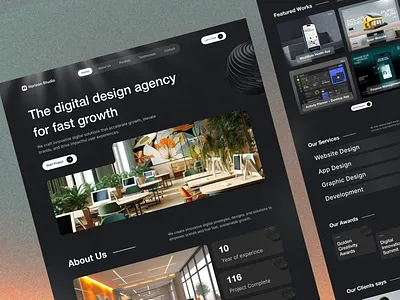 Digital agency website digital agency figma responsive ui design web design web site