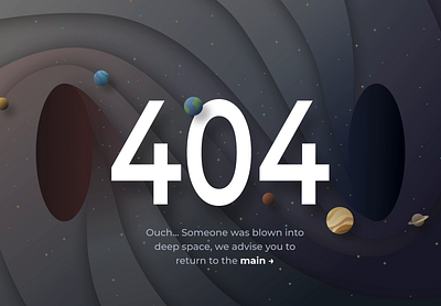404 Web Page Error Animation animation error errorpage figma illustration notfound ui web design