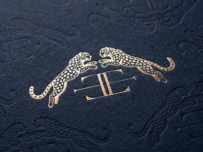 Le Hotel Enora Logo branding elegant gold hotel hotfoil hotgoldfoil leopard logo luxury monogram stamp