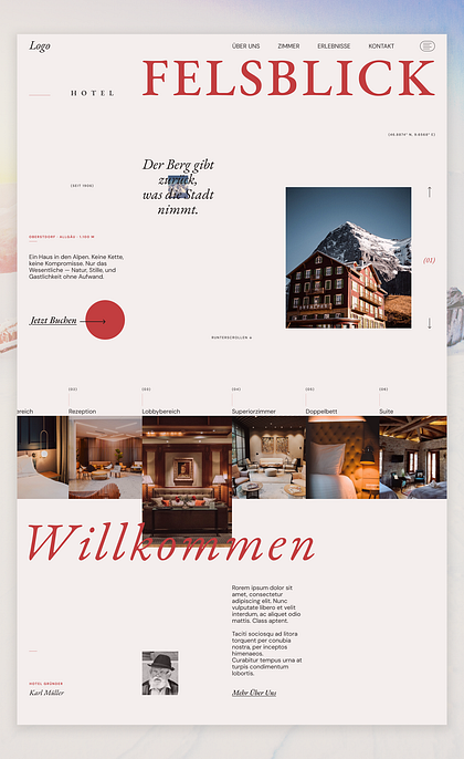 Alpine Hotel Felsblick