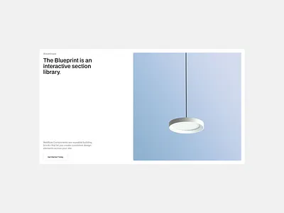 The Blueprint - Info 17 component library info section minimalism ui web design webflow