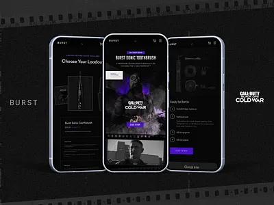 Burst Oral Care – Website design design graphic design healthcare oral care ui ux