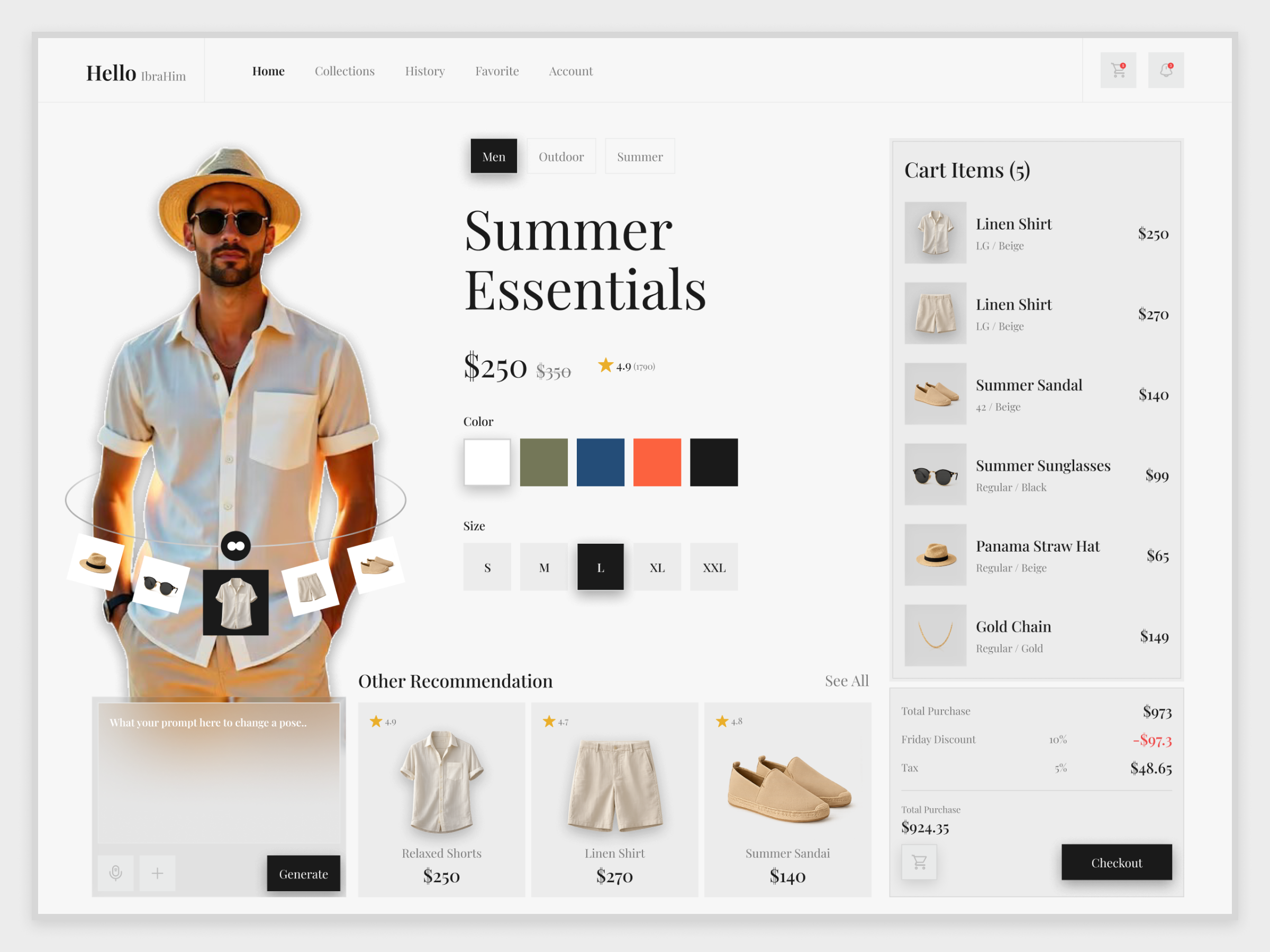 Summer Fashion E-Commerce Website ecommerce fashion fashionui glassmorphism landingpage men fashion online shopping outfit productdesign shop shoppingui summer uiux webdesign website