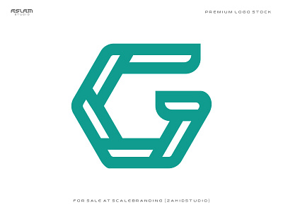 Hexagon G Logo 3d animation app art branding design flat illustration logo ui