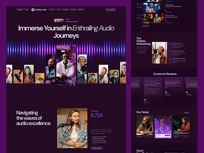 Podkuthir — Framer Podcast Template audiowebsite businesspodcast digitaldesign dribbble figmadesign framerdesign podcastcommunity podcastshow podcaststudio podcastui productdesign uiuxdesign videopodcast webdesign webflowdesign