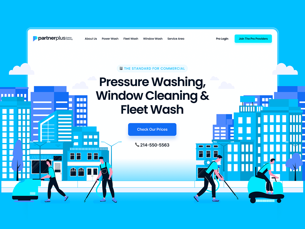 PartnerPlus - Commercial Cleaning Service Website