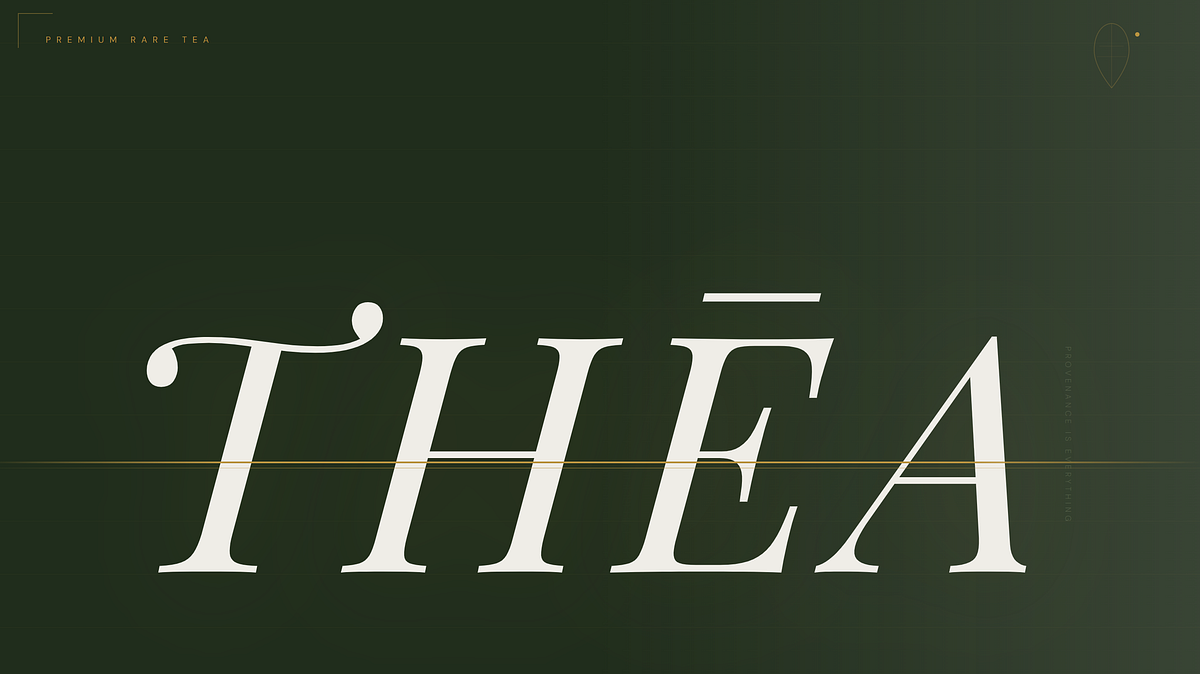 THĒA — Premium Rare Tea Brand Direction Image 0