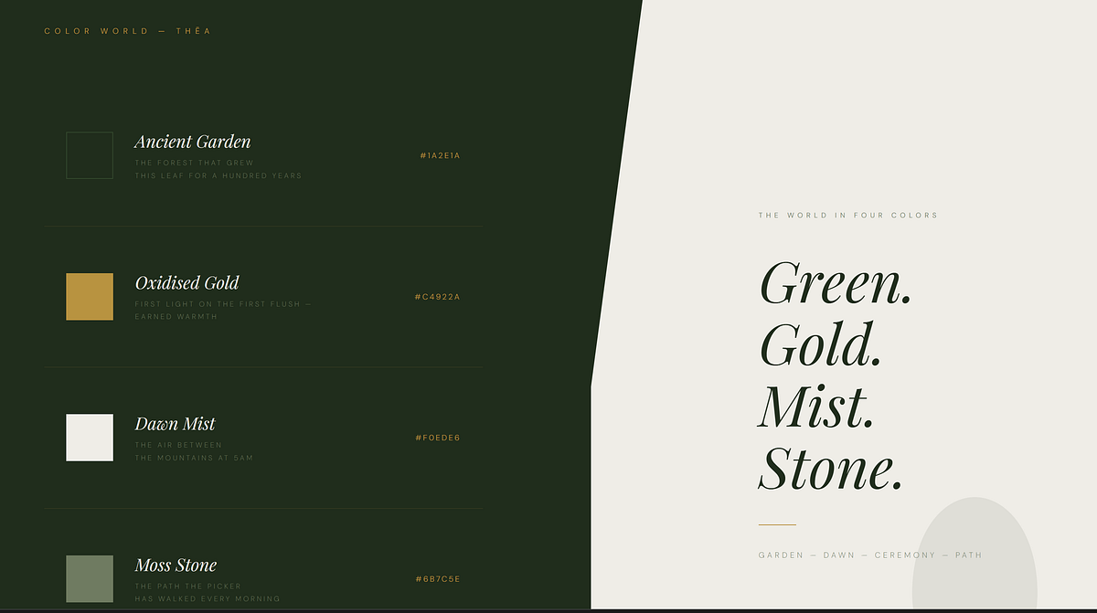 THĒA — Premium Rare Tea Brand Direction Image 2