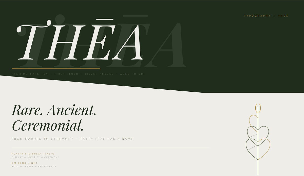 THĒA — Premium Rare Tea Brand Direction Image 6