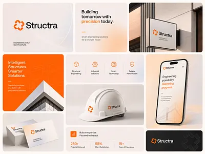 Structra - Logo and Branding Design brand guidelines brand identity branding construction icon identity logo logo creation logo design logo designer logo mark logodesign logos logotype mark minimal logo minimalist modern logo s logo visual identity