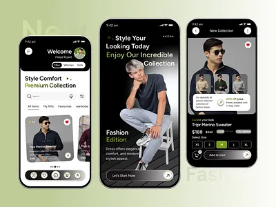Fashion E-commerce - Online Clothing Store App. ai – fashion app cloth app ecommerce cloth app fashion app online dress shop shopify shopping app store app top shopping app unique app design