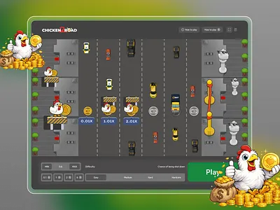 Chicken Road Game arcadegame artoon 3d visuals casino casino game casino games casinoui casual arcade betting game chicken cross chicken road chicken road 2 crypto casino gaming dashboard slots game web app web design