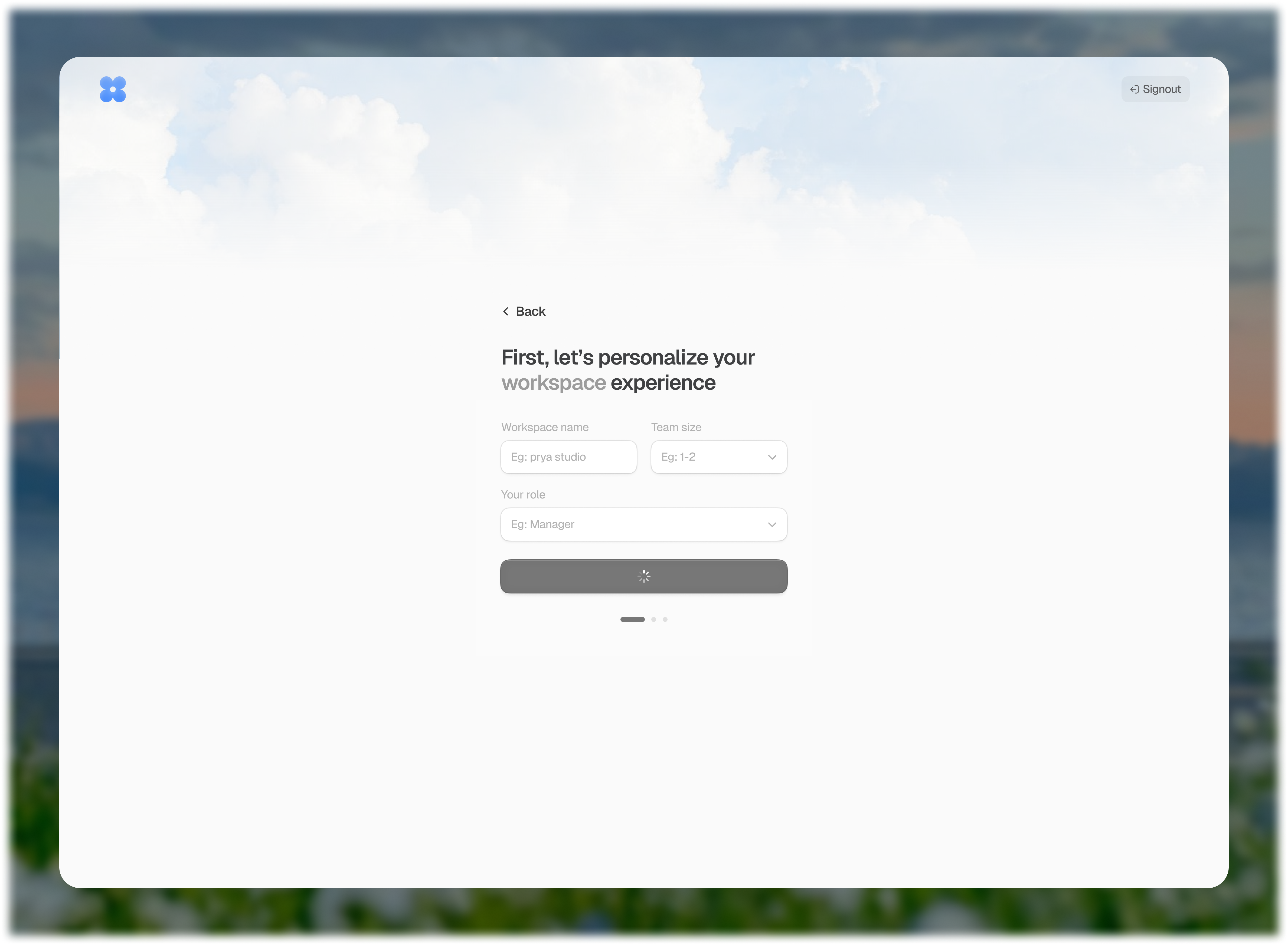 Loading state UI
