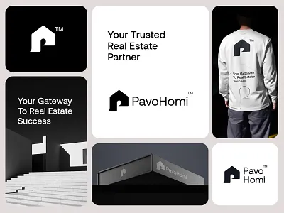 real estate, home logo black and white branding design home logo investment letter logo logo logo design minimalist logo property logo real estate logo simple logo