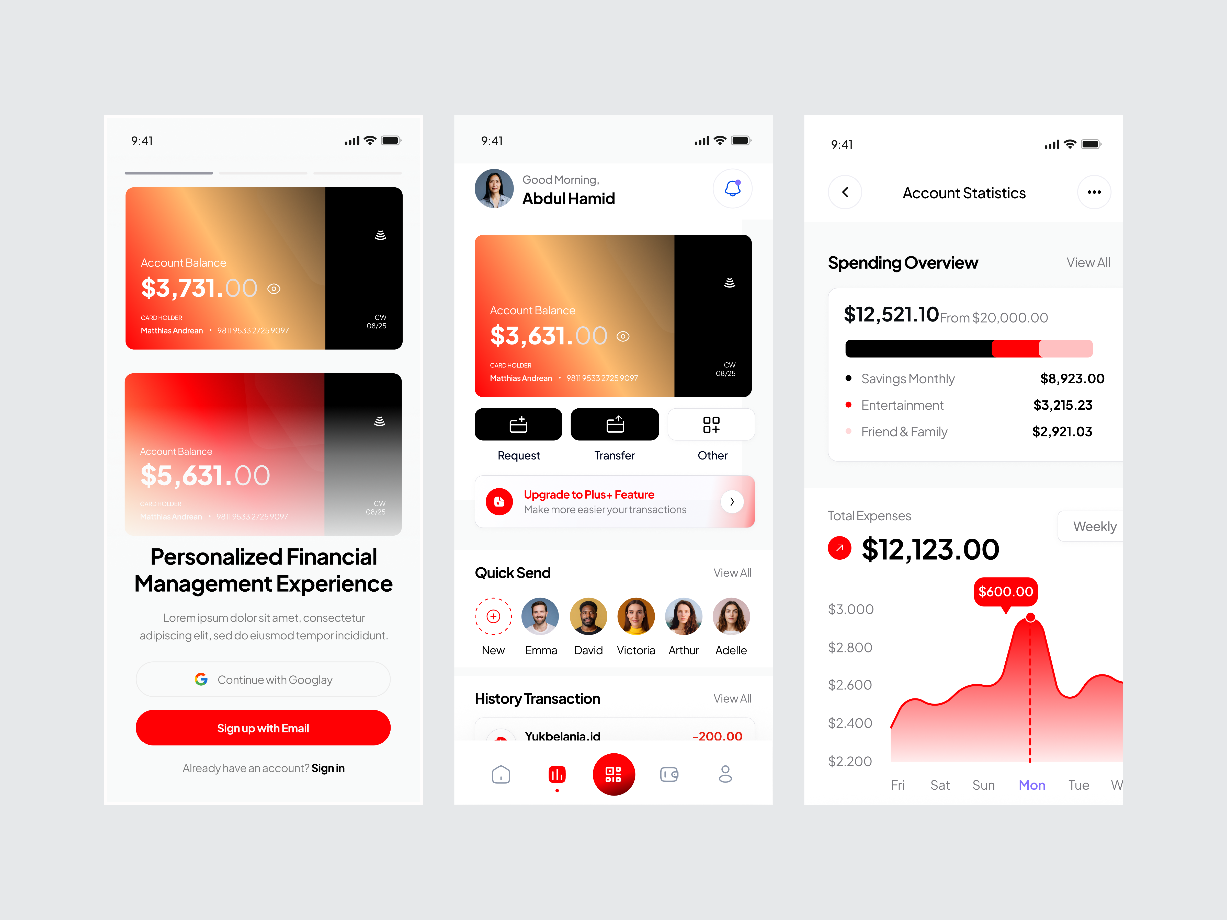 Finance Wallet App app design app screens banking app currency management design figma design finanace wallet finance app fintech interface design mobile app money app opiik studio product design sass ui ui design uiux ux ux design