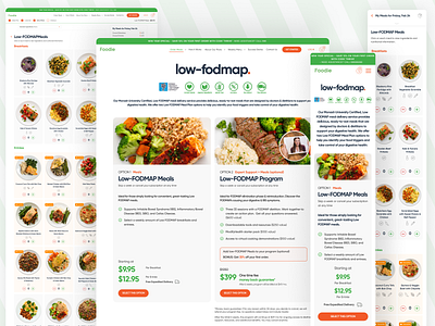 Foodie website design food healtyfood landing landing page ui ux