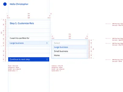 Onboarding preview for Reis design ui