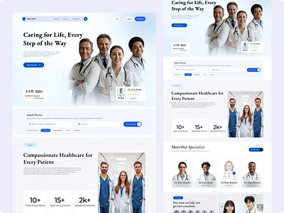 This is HealthCare Website Landing page branding consultation website digital health doctor doctor appointment figmadesign health care landing page health care website healthcare app healthcareui homepage landign page madical website medical booking website medicaldesign online doctor online hospital responsivewebdesign website