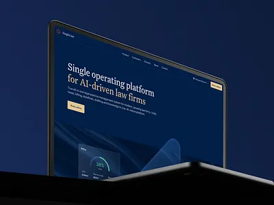 SingleCase website branding graphic design hero section legal legal tech web design website