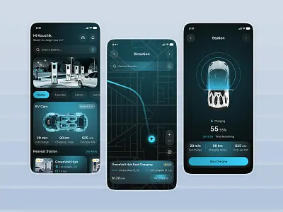 VoltWay – Seamless EV Charging Interface animation graphic design logo motion graphics