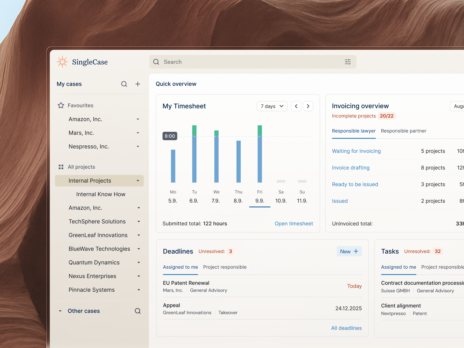 SingleCase - Product brand application