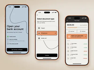 Fintech onboarding &KYC graphic design kyc mobile app onboarding product design ui ux ux audit