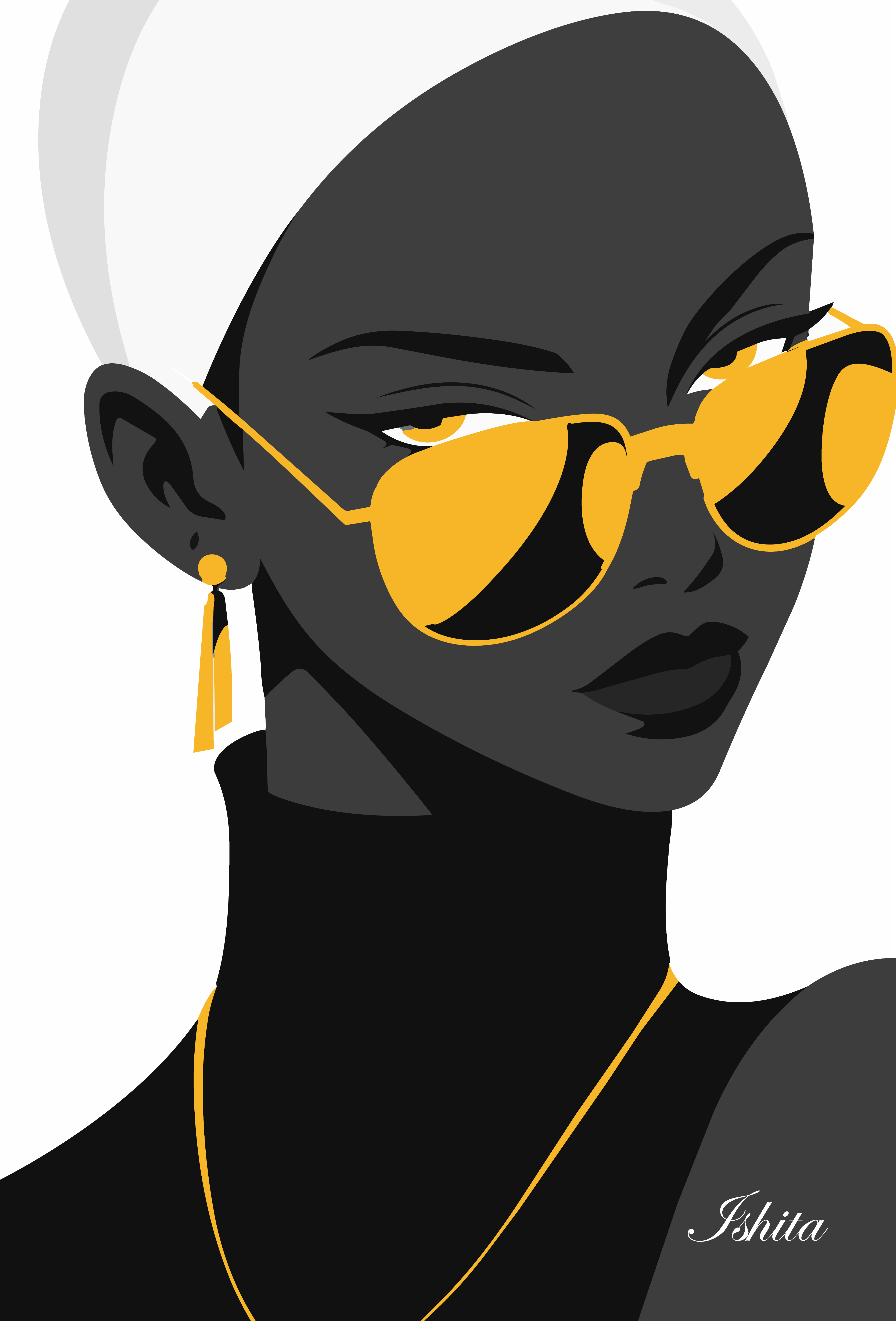 Confident look design graphic design illustration minimalist vector