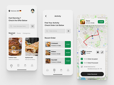 Food Delivery App app apple branding delivery design food graphic design illustration logo mobile ui ux vector