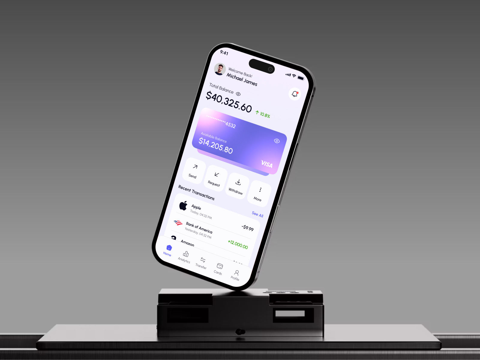 Example of Premium Mobile Banking App UI/UX Design