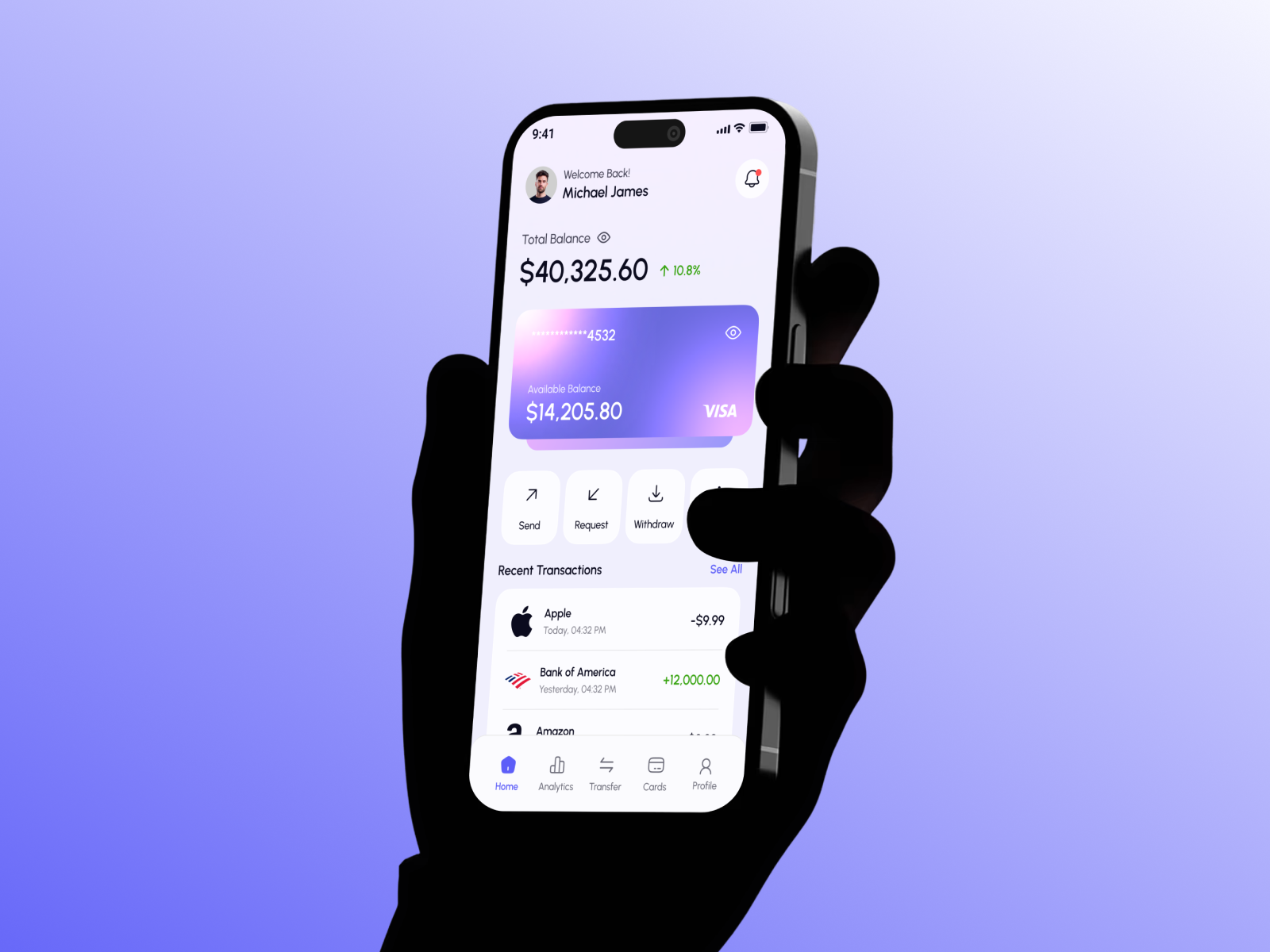 Example of Premium Mobile Banking App UI/UX Design