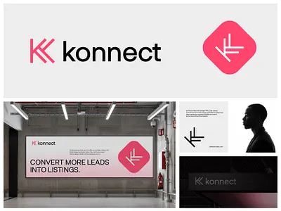 Konnect logo design and mark brand identity branding identity k logo logo logo design logotype minimalist modern symbol