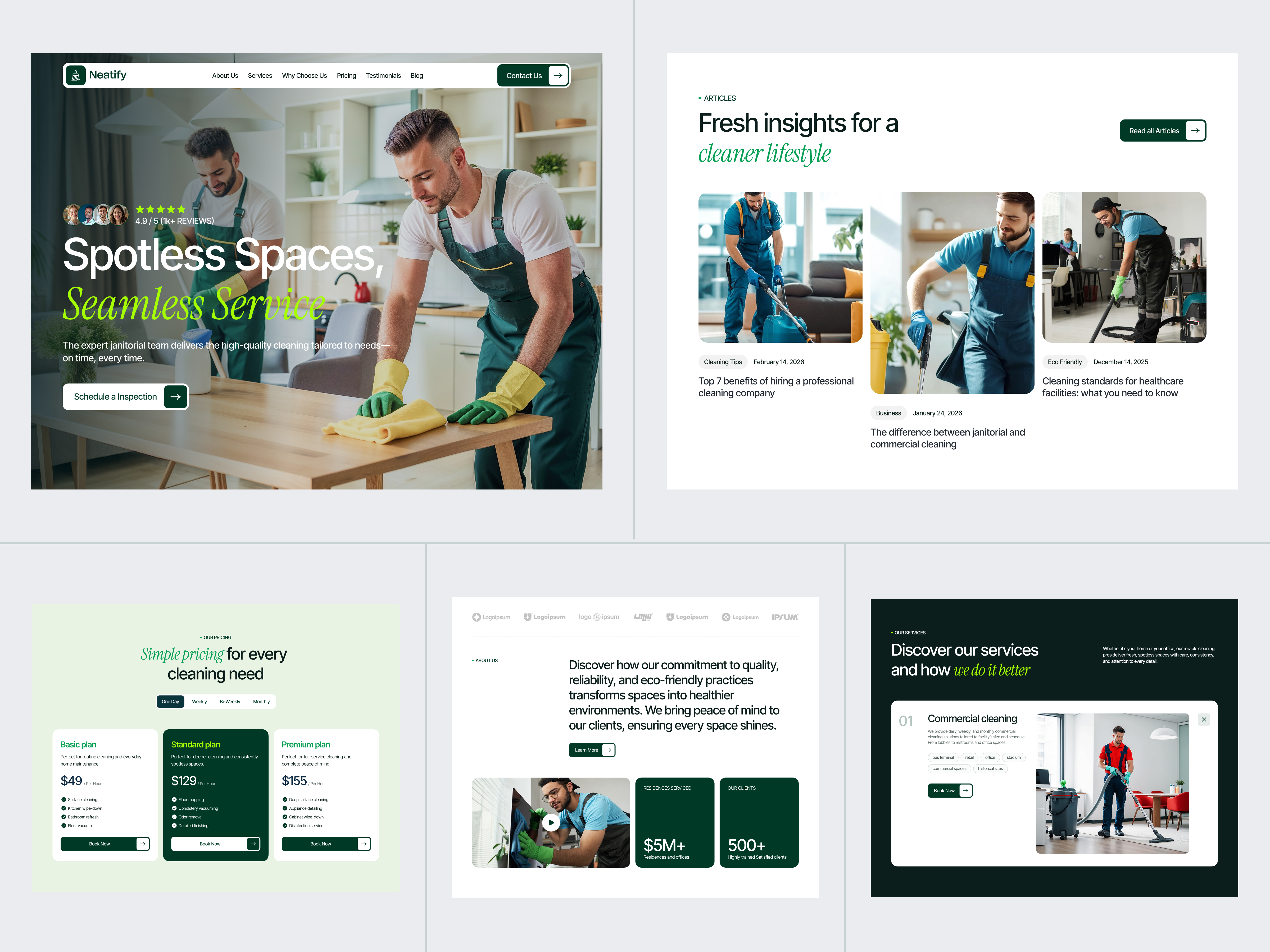 Example of Startup Landing Page Design