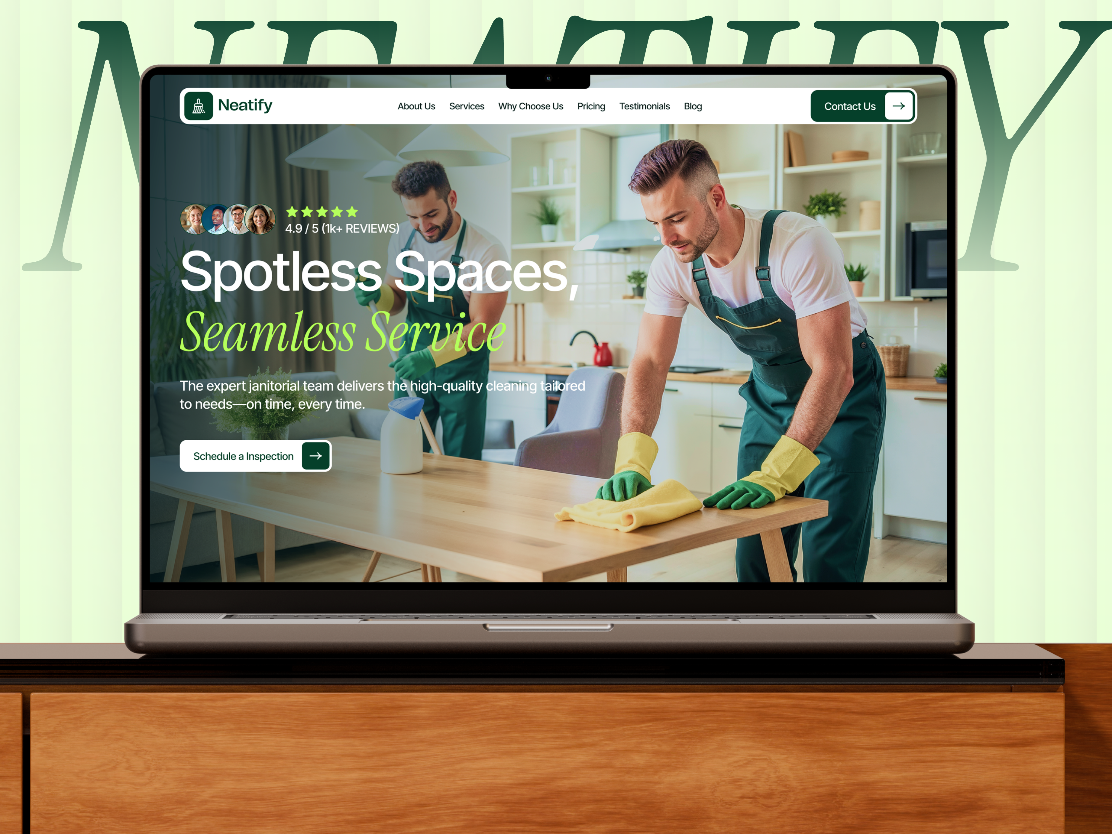 Example of Startup Landing Page Design