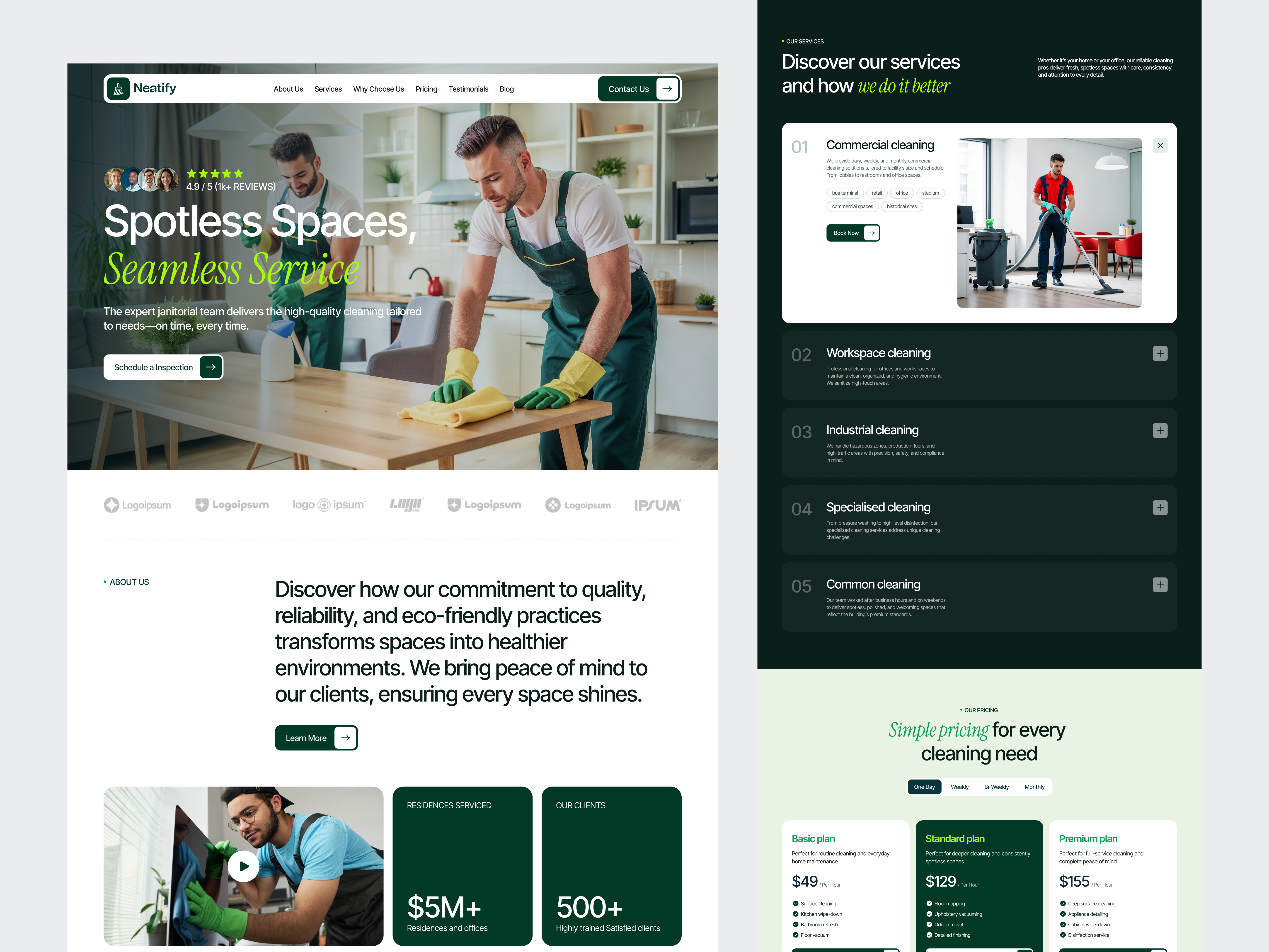 Example of Startup Landing Page Design