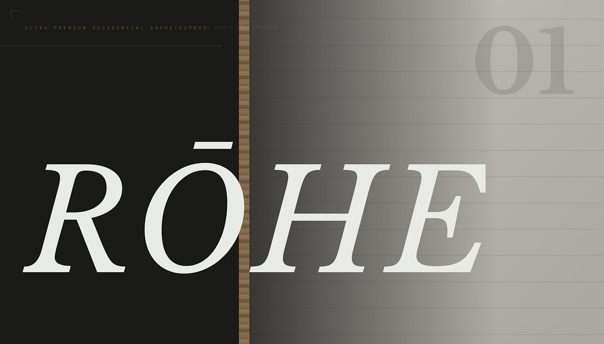 RŌHE — Ultra-Premium Residential Architecture Brand Direction Image 0
