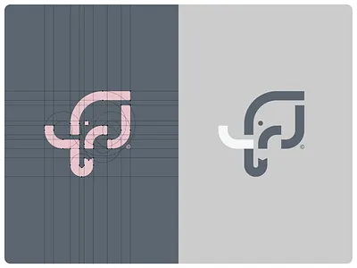 Phantish abstract africa animal animal logo branding brandmark elephant identity design logo logo design logomark logos matjac modern
