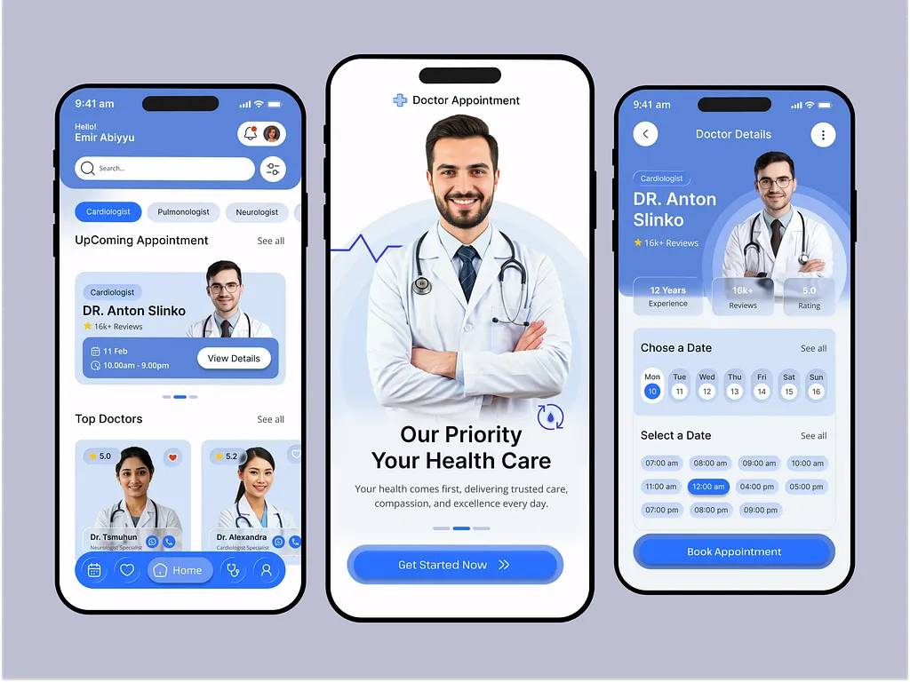 iCurely — Clinic Management System clinic management system doctor appointment booking healthcare saas dashboard healthtech products design ui