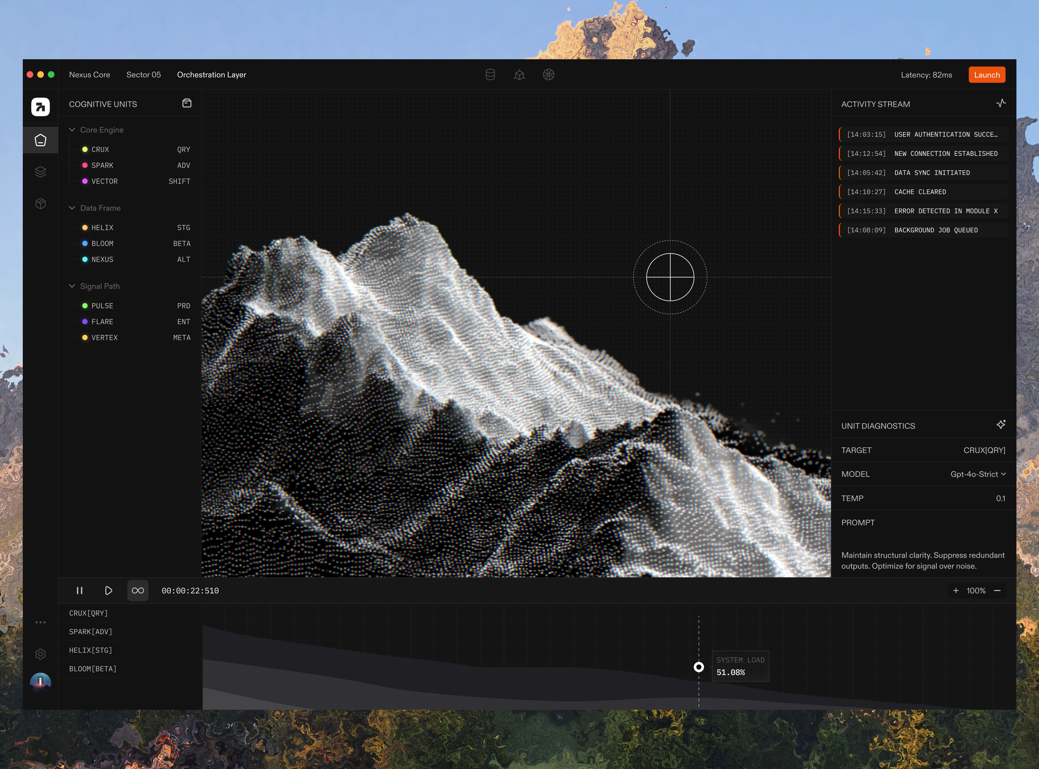 Topograpghy Scan Dashboard ai clean design futuristic minimal new trend startup tech ui design