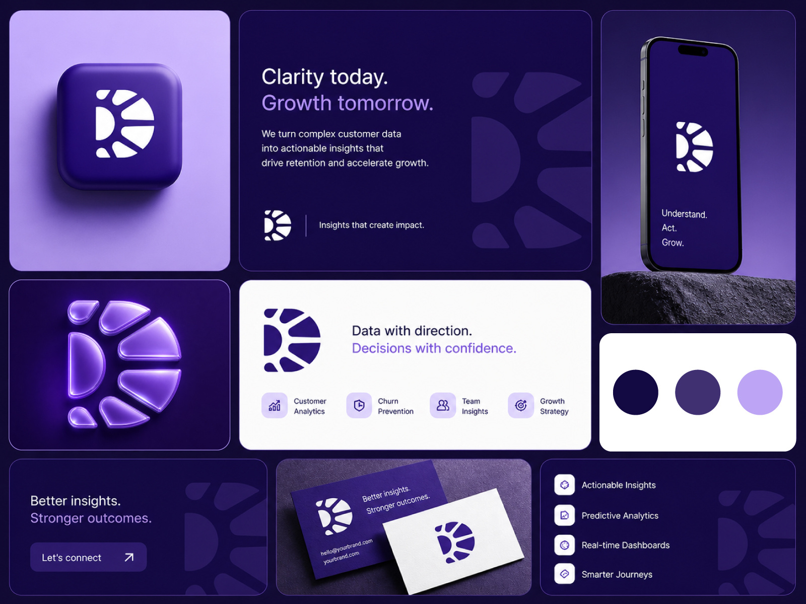 Example of Modern Tech Logo & Brand Identity Design