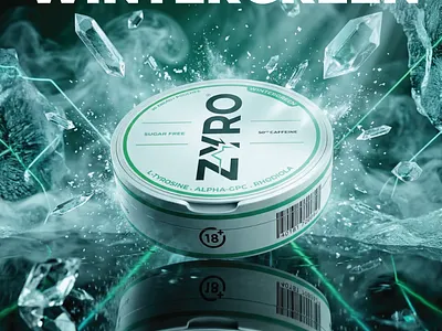 Zyro Nicotine Pouches 3d animation branding caffeine pouches energy pouches graphic design logo motion graphics nicotine pouches nootropic nootropic pouches snus tobacco usa nicotine