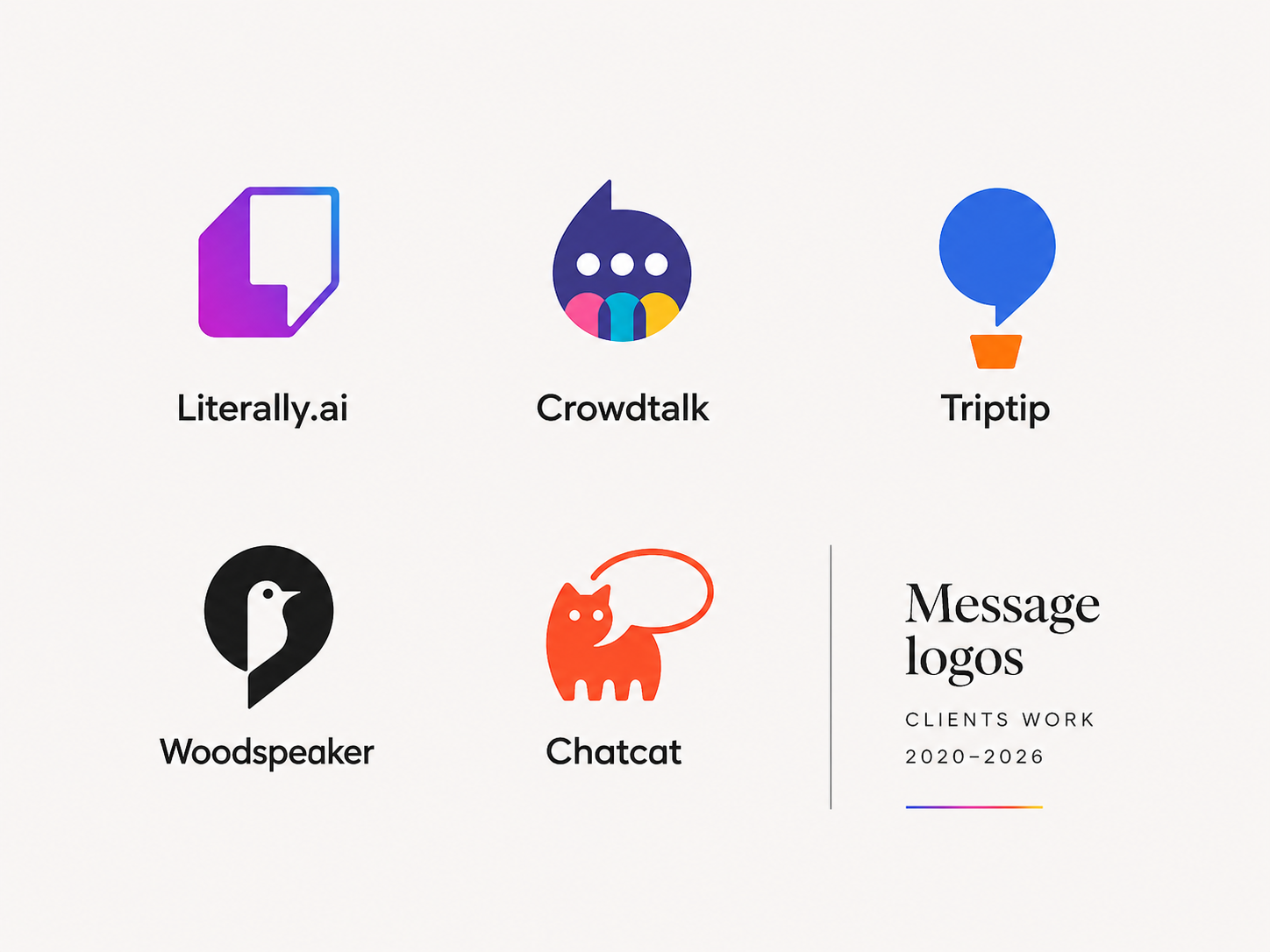 chat / message logo bird box cat chat logo logo design message quote speach spek talk vote