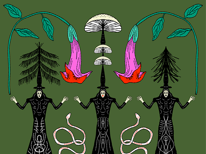 The Three Sisters of the Forest Art Print