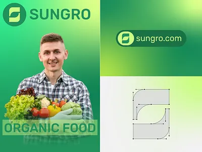 Agriculture, Organic Farm Logo and Branding agriculture agritech brand identity branding clean logo eco brand farm logo green brand icon logo design logotype minimal logo nature organic organic food brand packaging design s letter mark logo startup brand symbol
