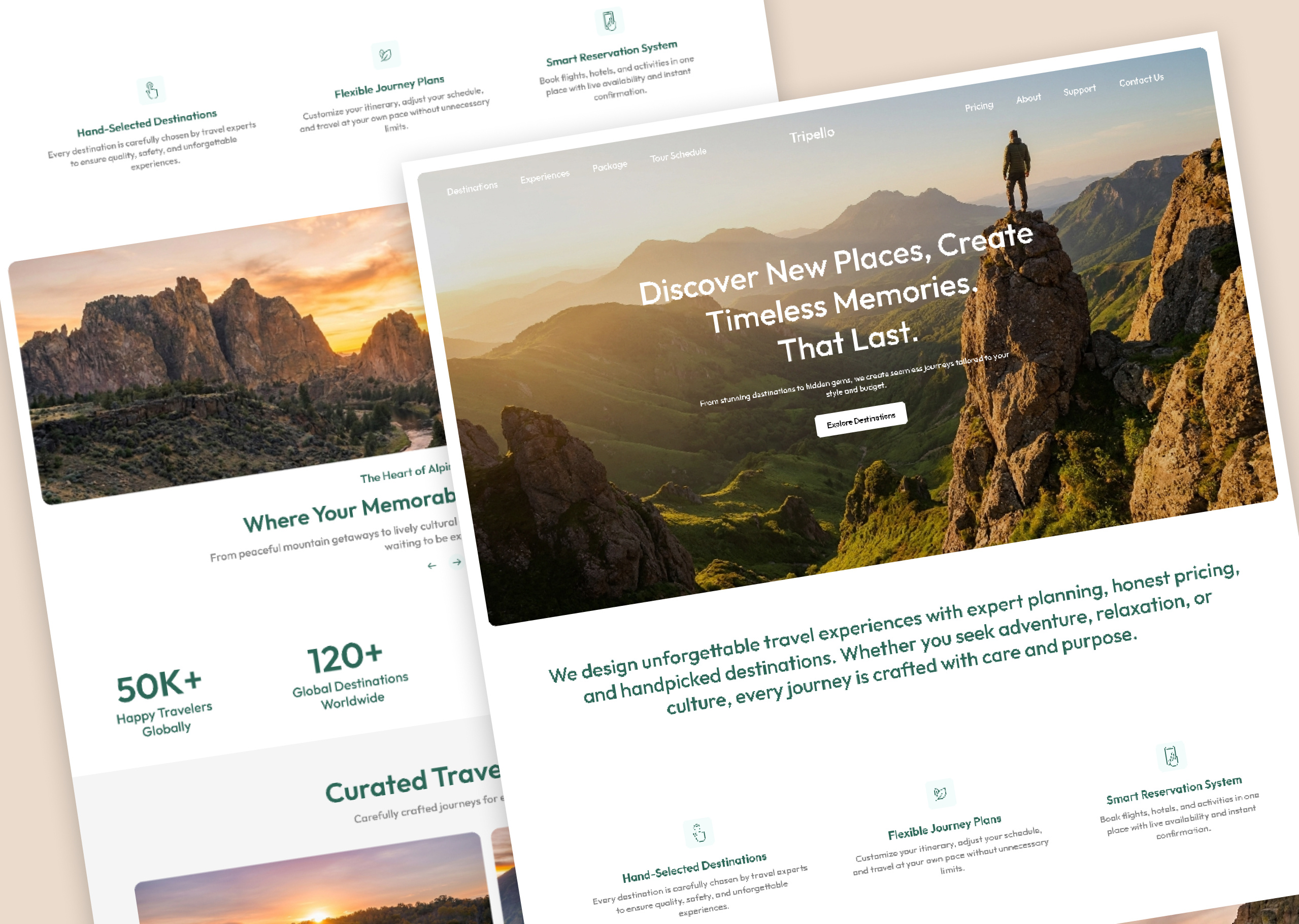 Tourism Booking Landing Page booking website design inspiration figma design landing page minimal design modern ui responsive web design tourism booking tourism website travel agency travel ui travel website ui design uiux user experience user interface ux design web design website design website ui
